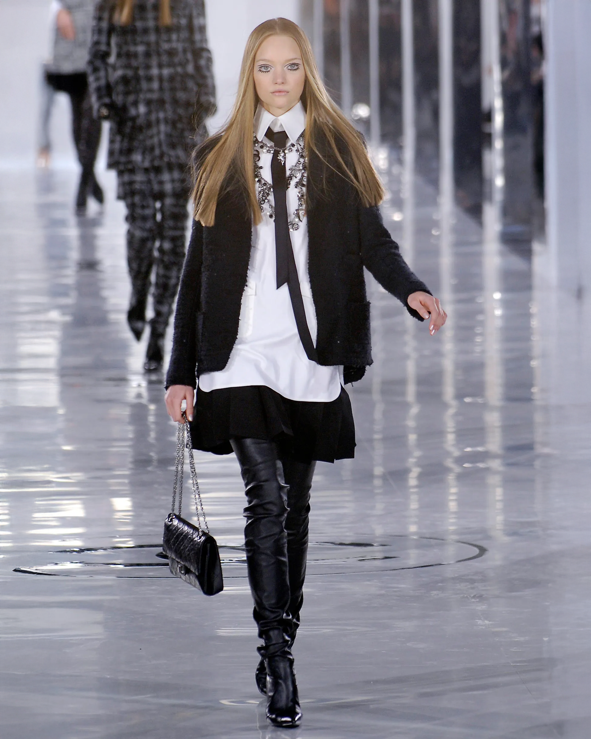 Chanel AW 2005 "The Devil Wears Prada" Thigh-High Leather Boots
