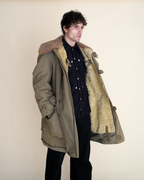 1940s Swedish Army “Livpäls” Sheepskin-Lined Field Coat