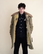 1940s Swedish Army “Livpäls” Sheepskin-Lined Field Coat