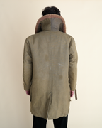 1940s Swedish Army “Livpäls” Sheepskin-Lined Field Coat