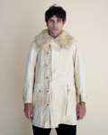1940s Swedish Army m/1913 “Livpäls” Sheepskin-Lined Winter Coat