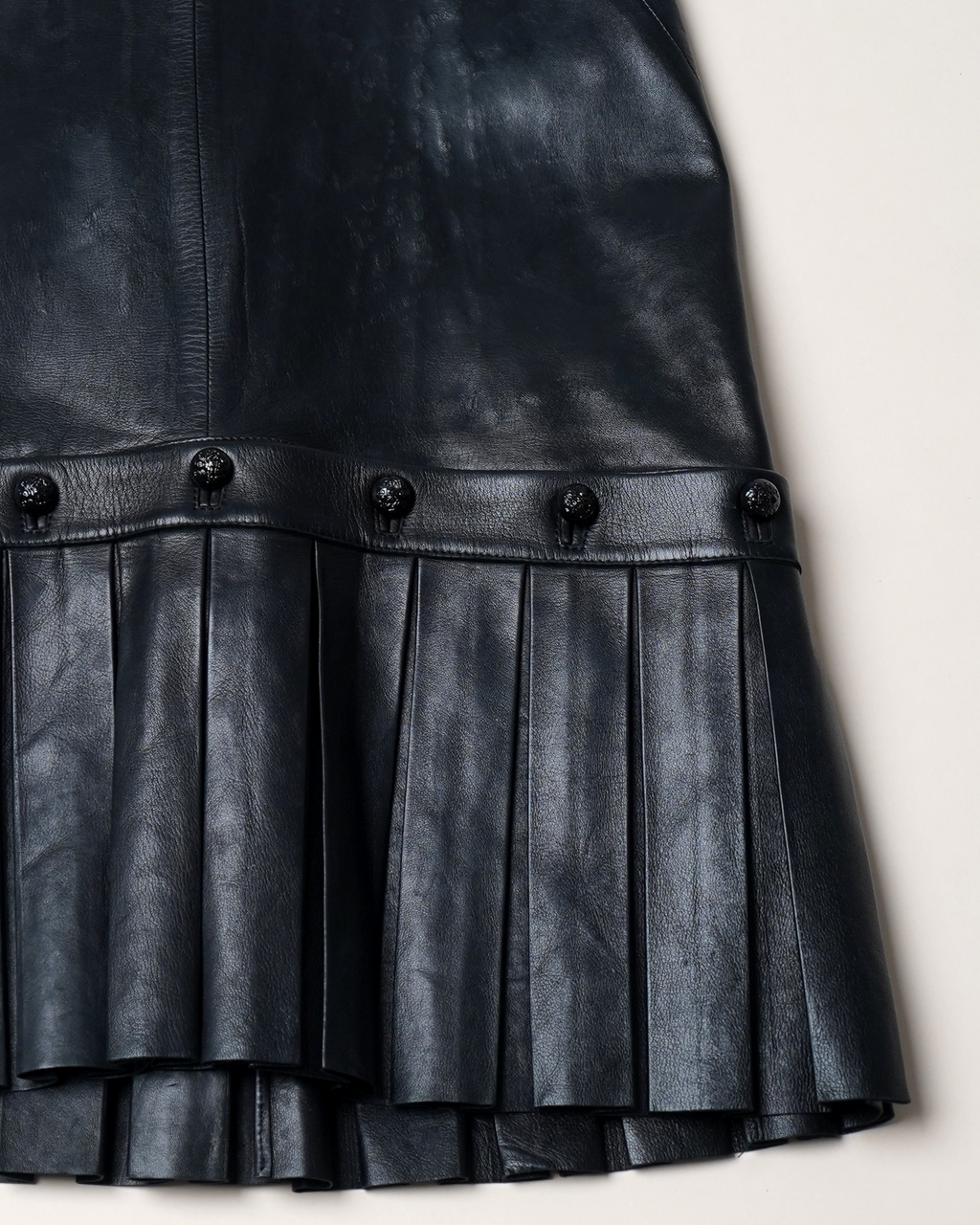 Alexander McQueen two-way Leather Mini Dress