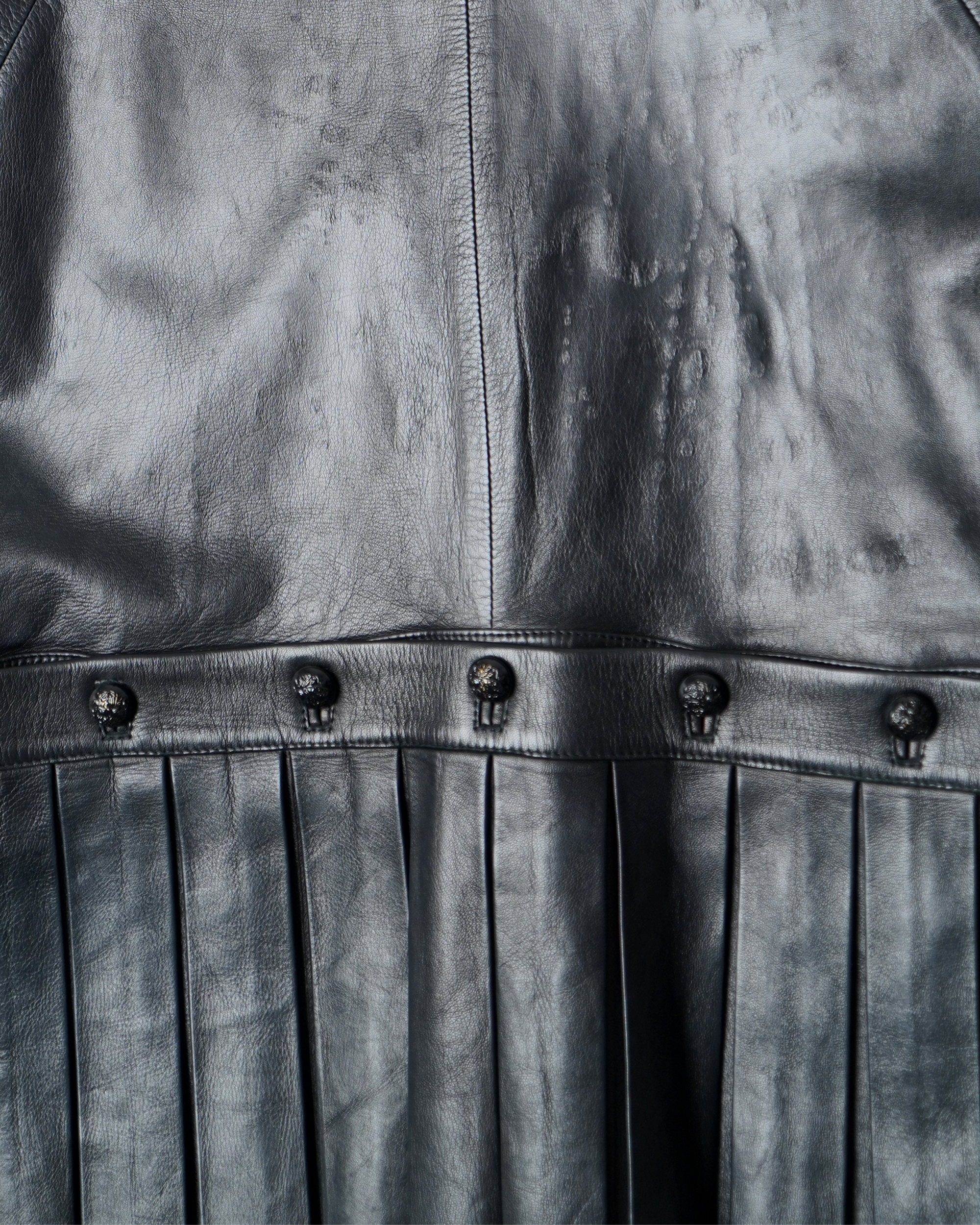 Alexander McQueen two-way Leather Mini Dress