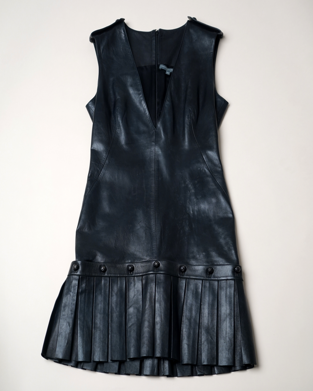 Alexander McQueen two-way Leather Mini Dress