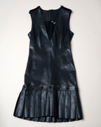 Alexander McQueen two-way Leather Mini Dress