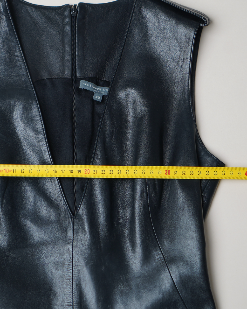 Alexander McQueen two-way Leather Mini Dress