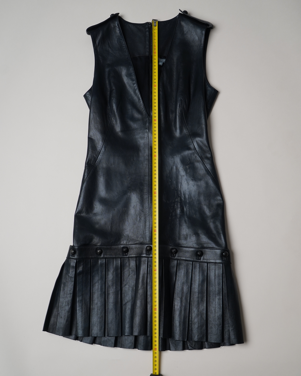 Alexander McQueen two-way Leather Mini Dress