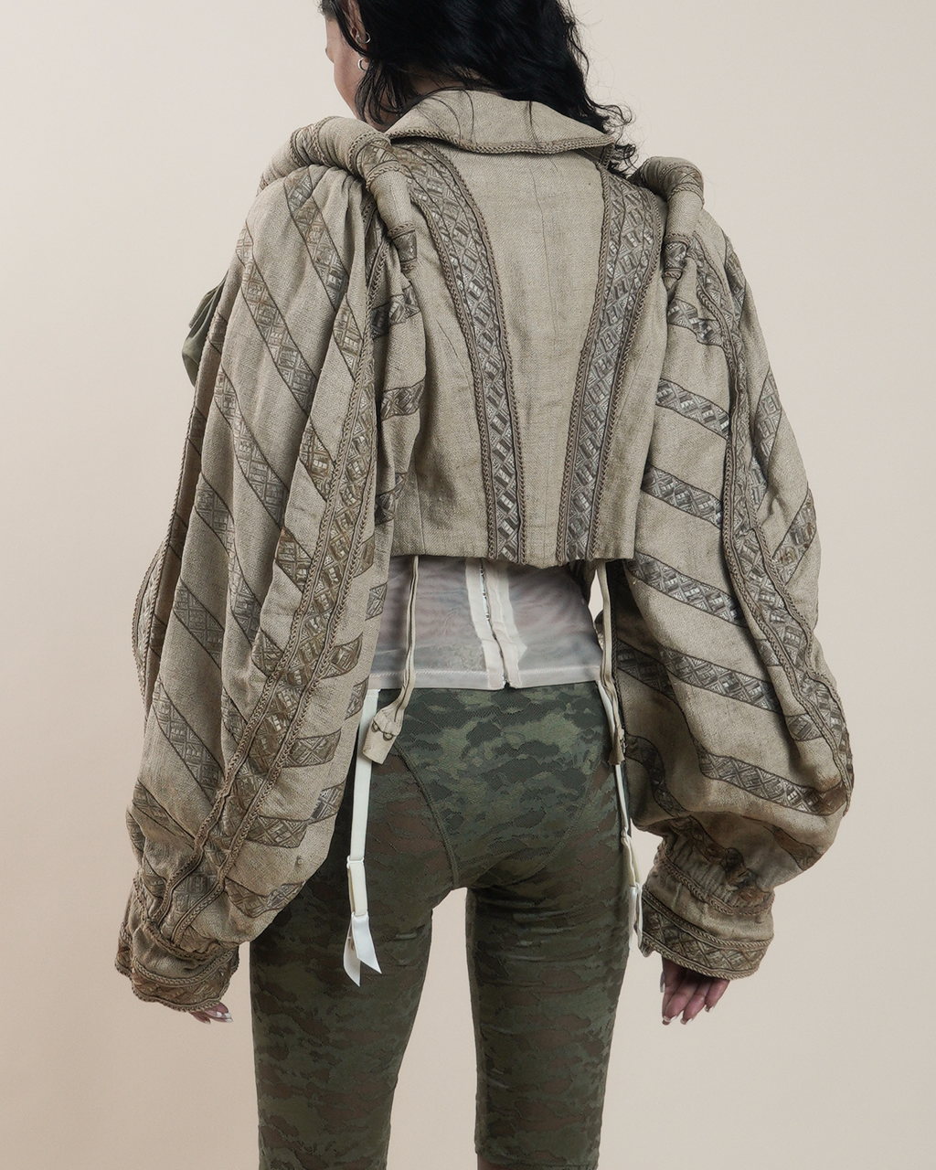 Antique 19th Century Theatrical Renaissance-Revival Slash Sleeved Jacket