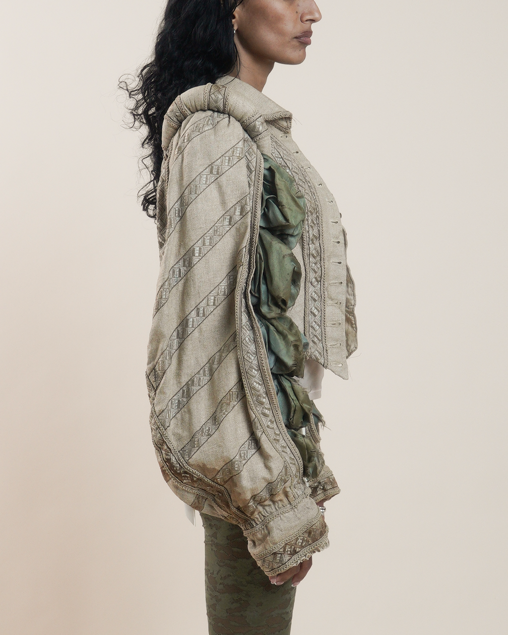 Antique 19th Century Theatrical Renaissance-Revival Slash Sleeved Jacket