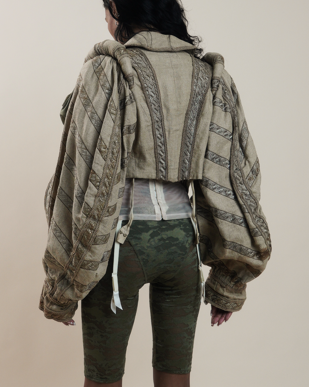 Antique 19th Century Theatrical Renaissance-Revival Slash Sleeved Jacket