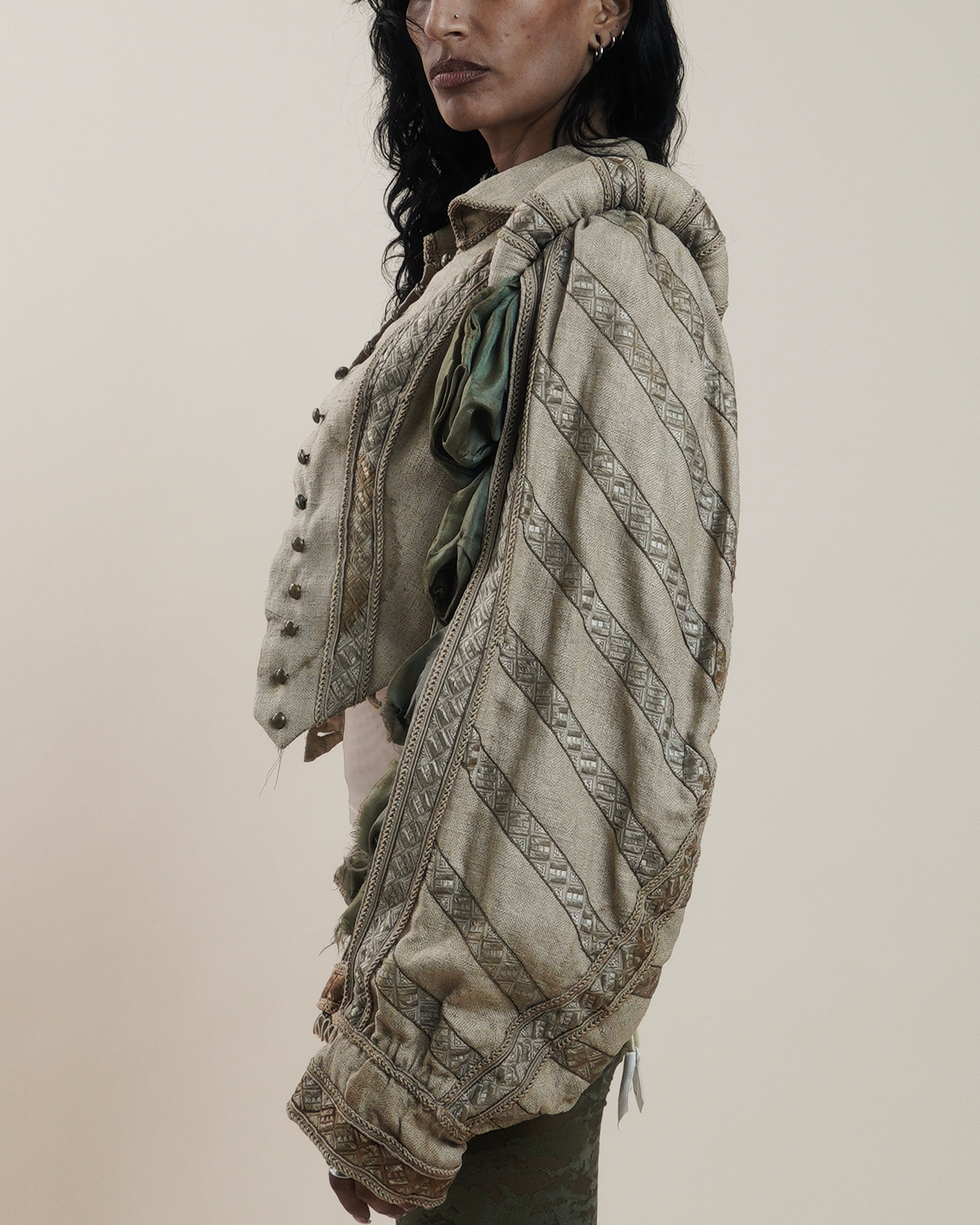 Antique 19th Century Theatrical Renaissance-Revival Slash Sleeved Jacket
