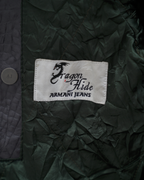 Archival Armani Jeans FW1998 “Dragon Hide” Suede Moto Jacket