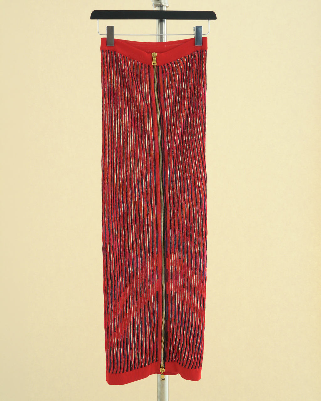 Balmain by Olivier Rousteing open-work maxi skirt