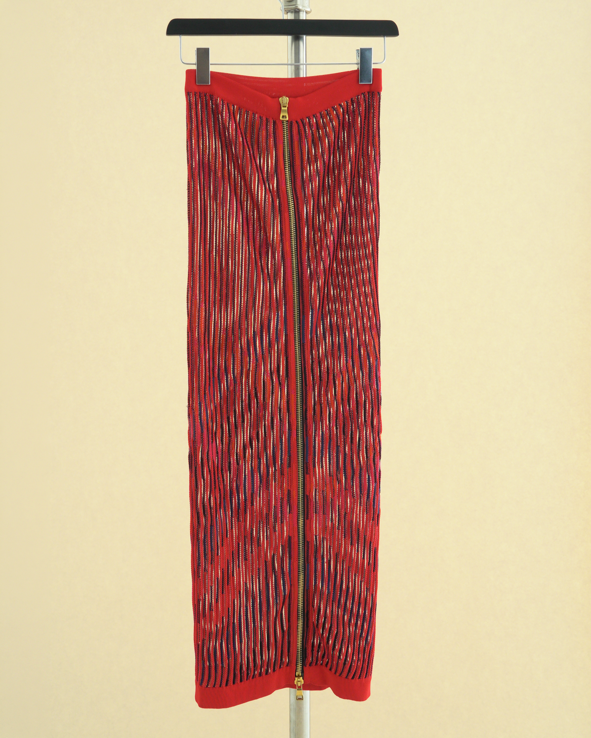 Balmain by Olivier Rousteing open-work maxi skirt