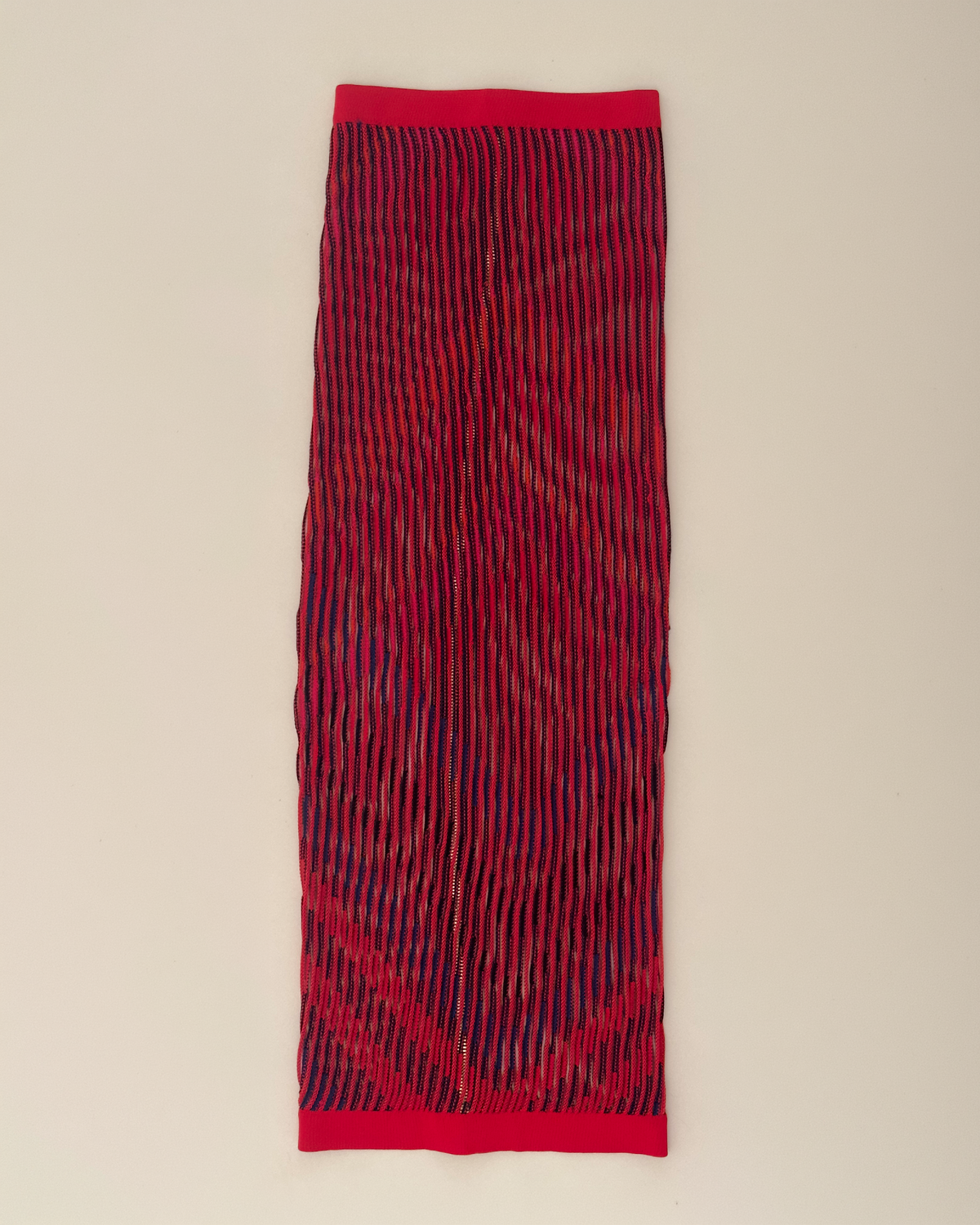 Balmain by Olivier Rousteing Open-Work Maxi Skirt