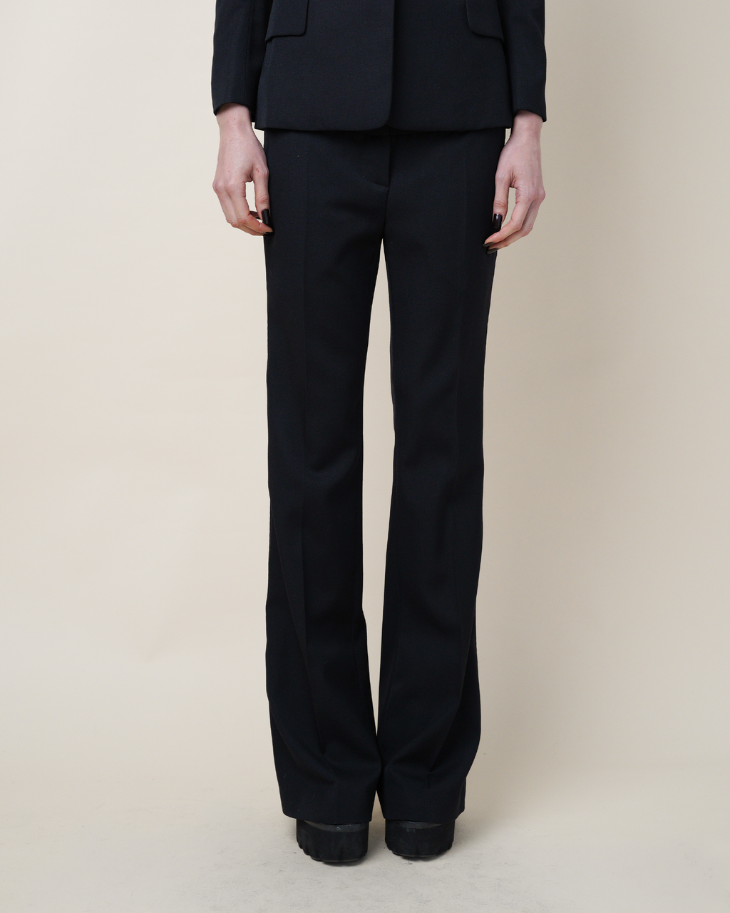 Balmain Sculptural Pagoda-Shoulder Tuxedo Suit