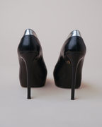 Barbara Bui Black Leather Platform Pumps
