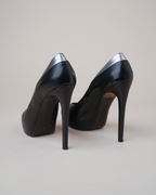 Barbara Bui Black Leather Platform Pumps