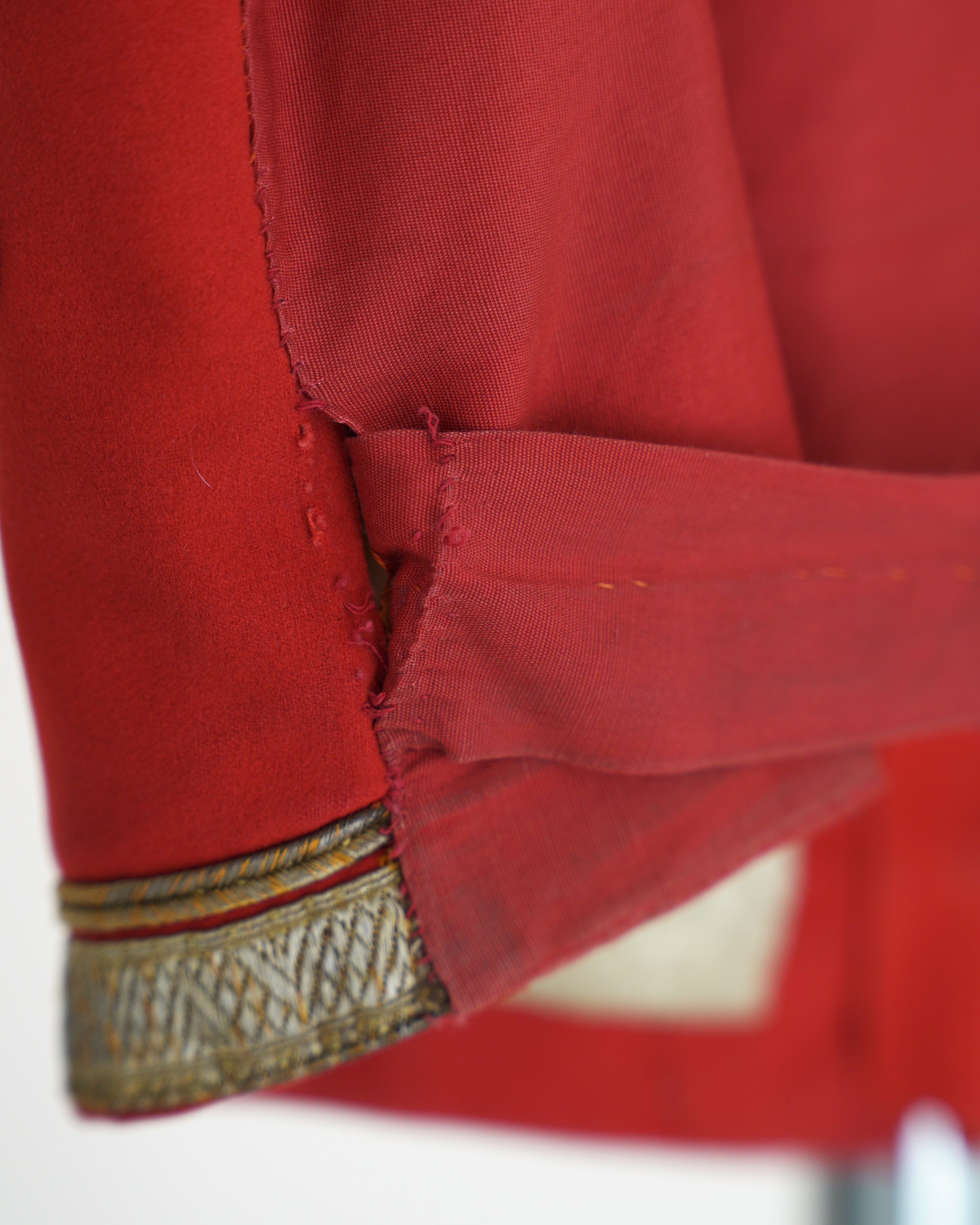 19th century British Army medical officers scarlet mess vest