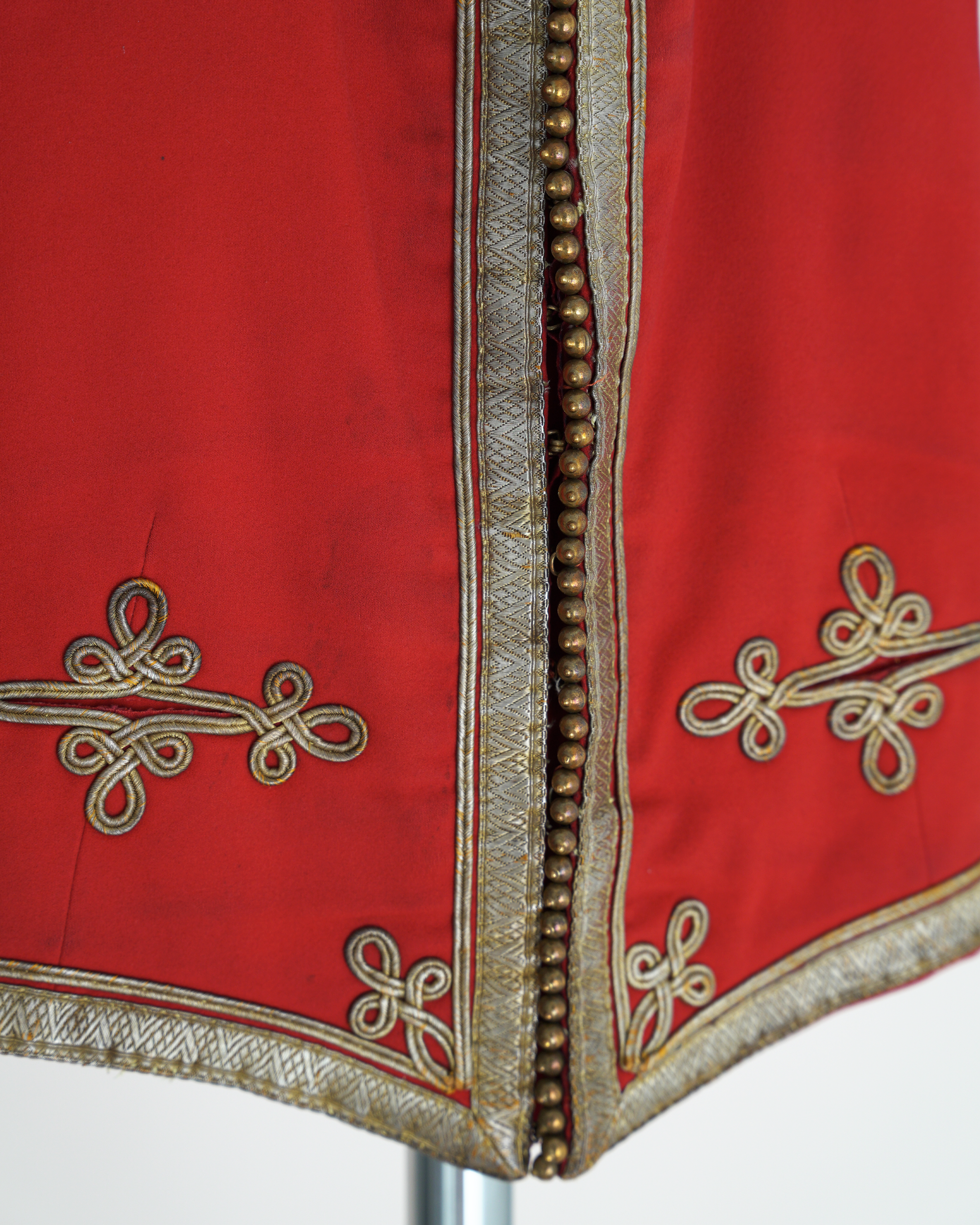 19th century British Army medical officers scarlet mess vest