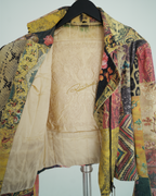 Roberto Cavalli "Patchwork" print biker jacket