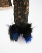 Roberto Cavalli A/W 2001 two-piece denim and fur set