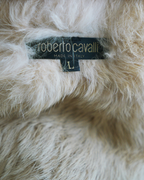 Roberto Cavalli A/W 2001 two-piece denim and fur set