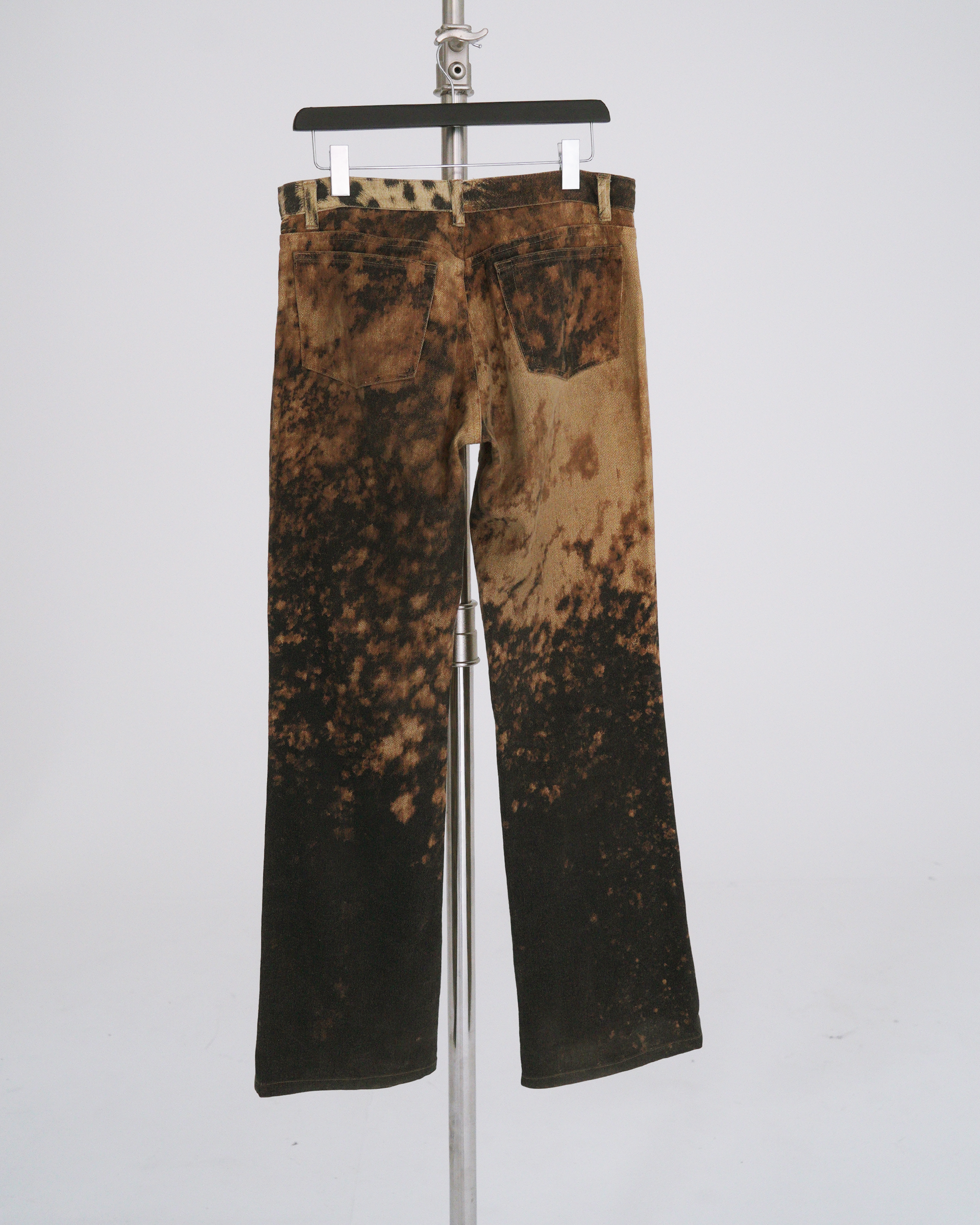 Roberto Cavalli A/W 2001 two-piece denim and fur set