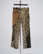 Roberto Cavalli A/W 2001 two-piece denim and fur set