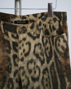Roberto Cavalli A/W 2001 two-piece denim and fur set