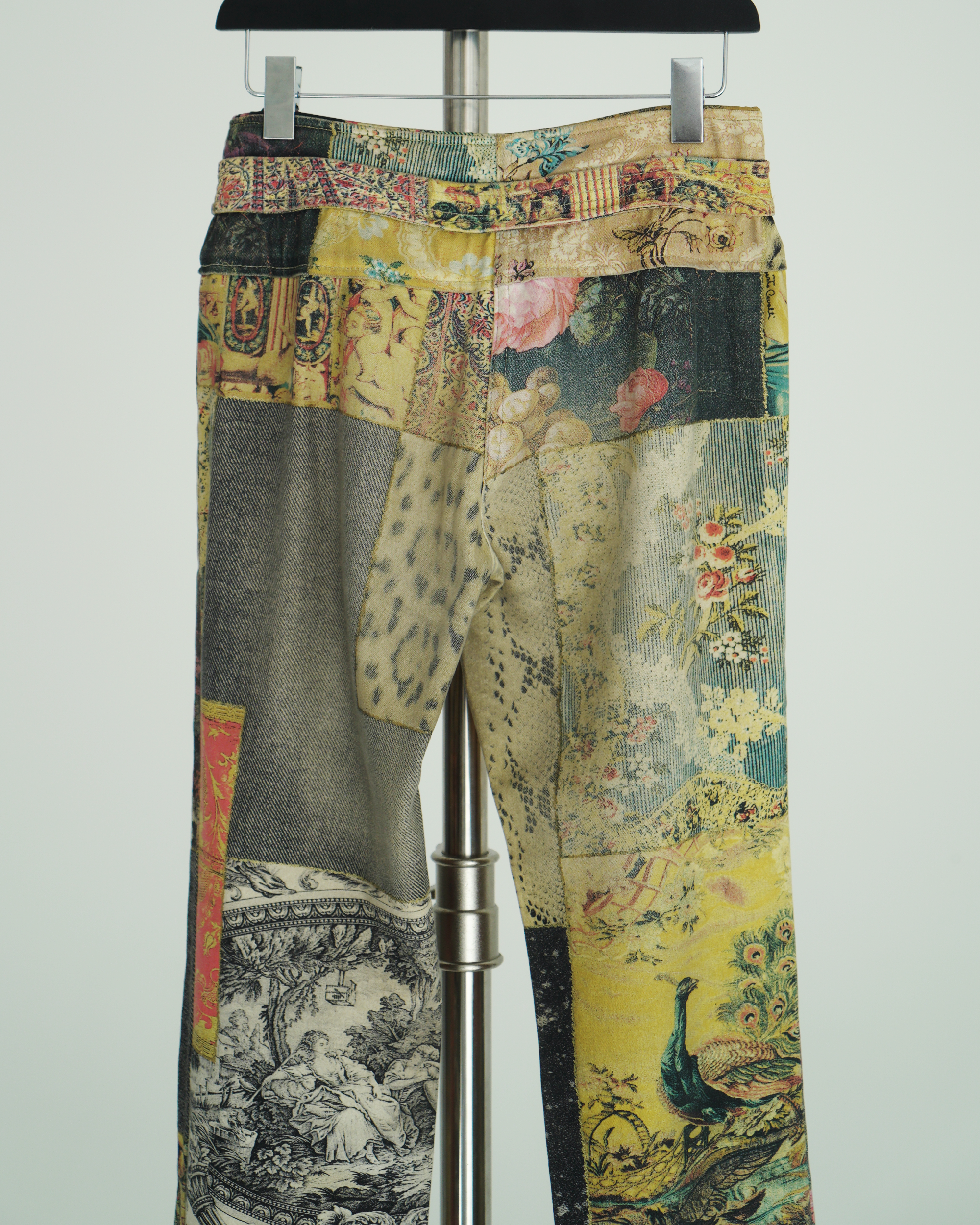 Roberto Cavalli "Patchwork" print straight-leg pants