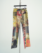 Roberto Cavalli "Patchwork" print straight-leg pants