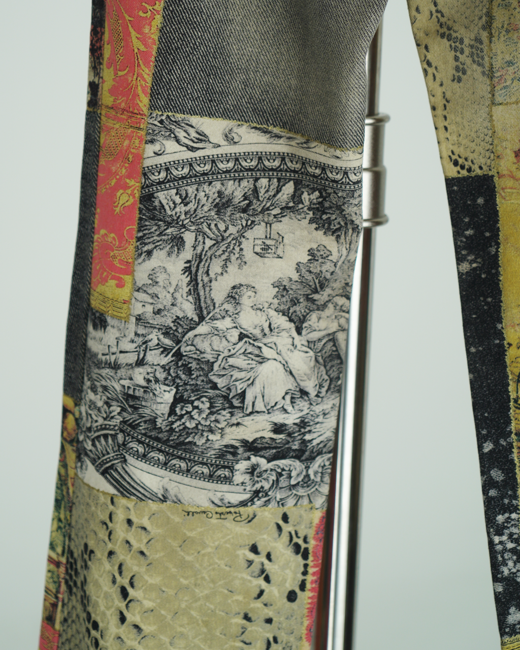 Roberto Cavalli "Patchwork" print straight-leg pants