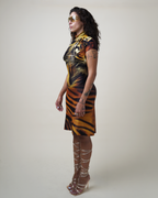 Roberto Cavalli A/W 2000 Tiger Print Midi Dress