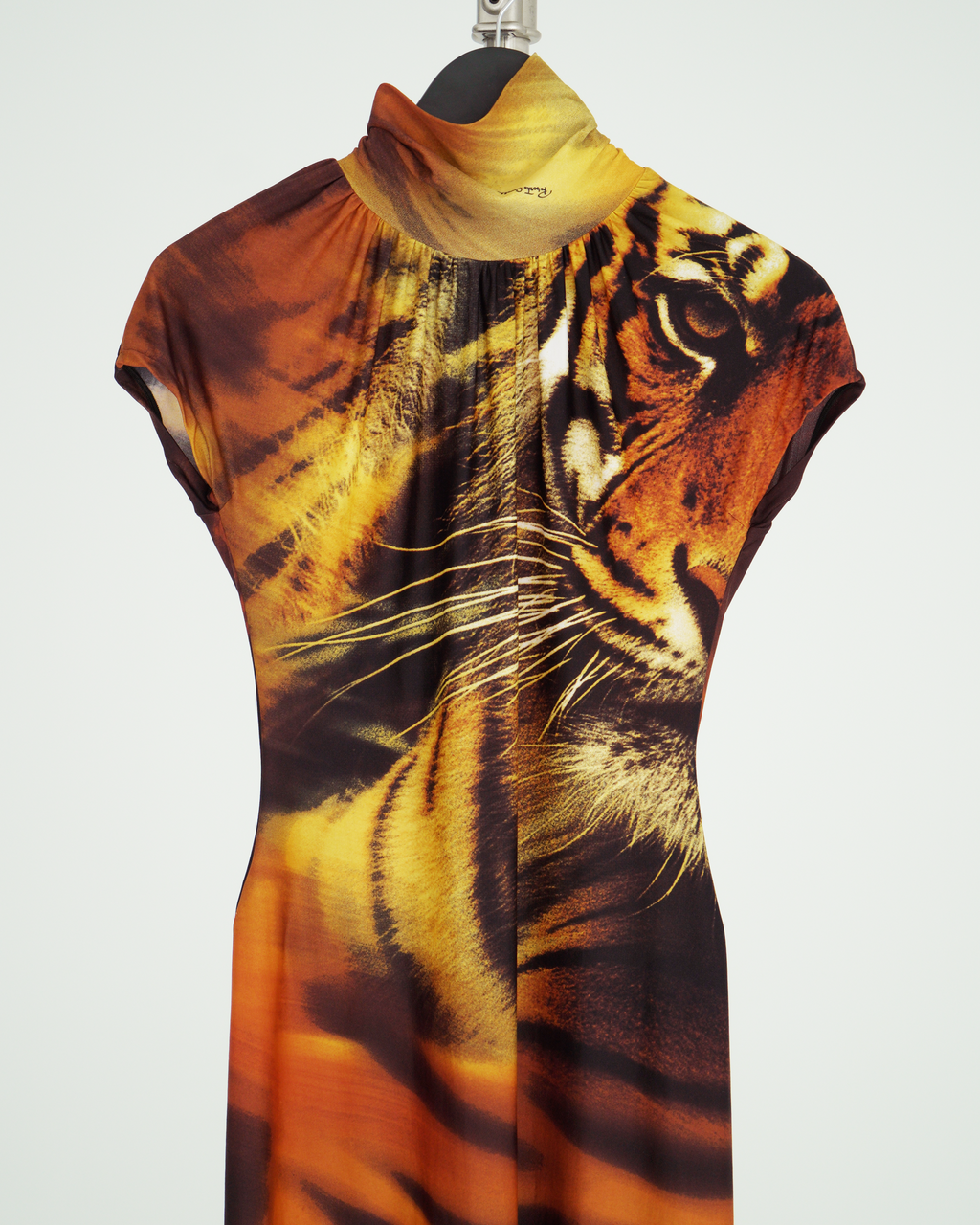 Roberto Cavalli tiger print midi dress