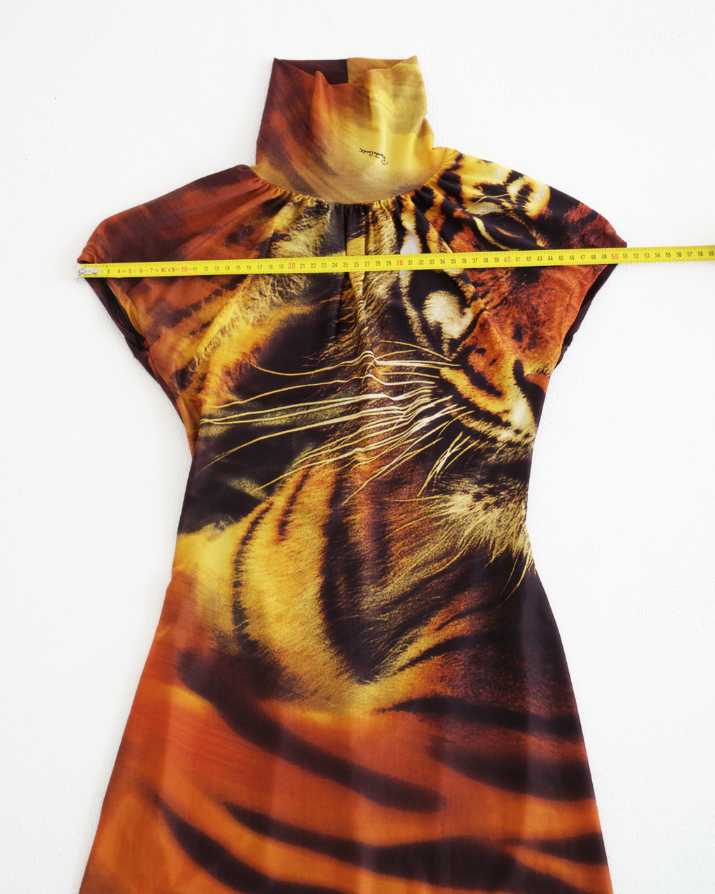 Roberto Cavalli tiger print midi dress