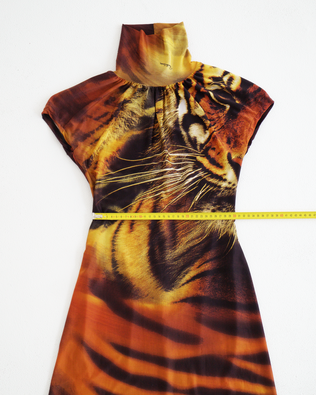 Roberto Cavalli tiger print midi dress