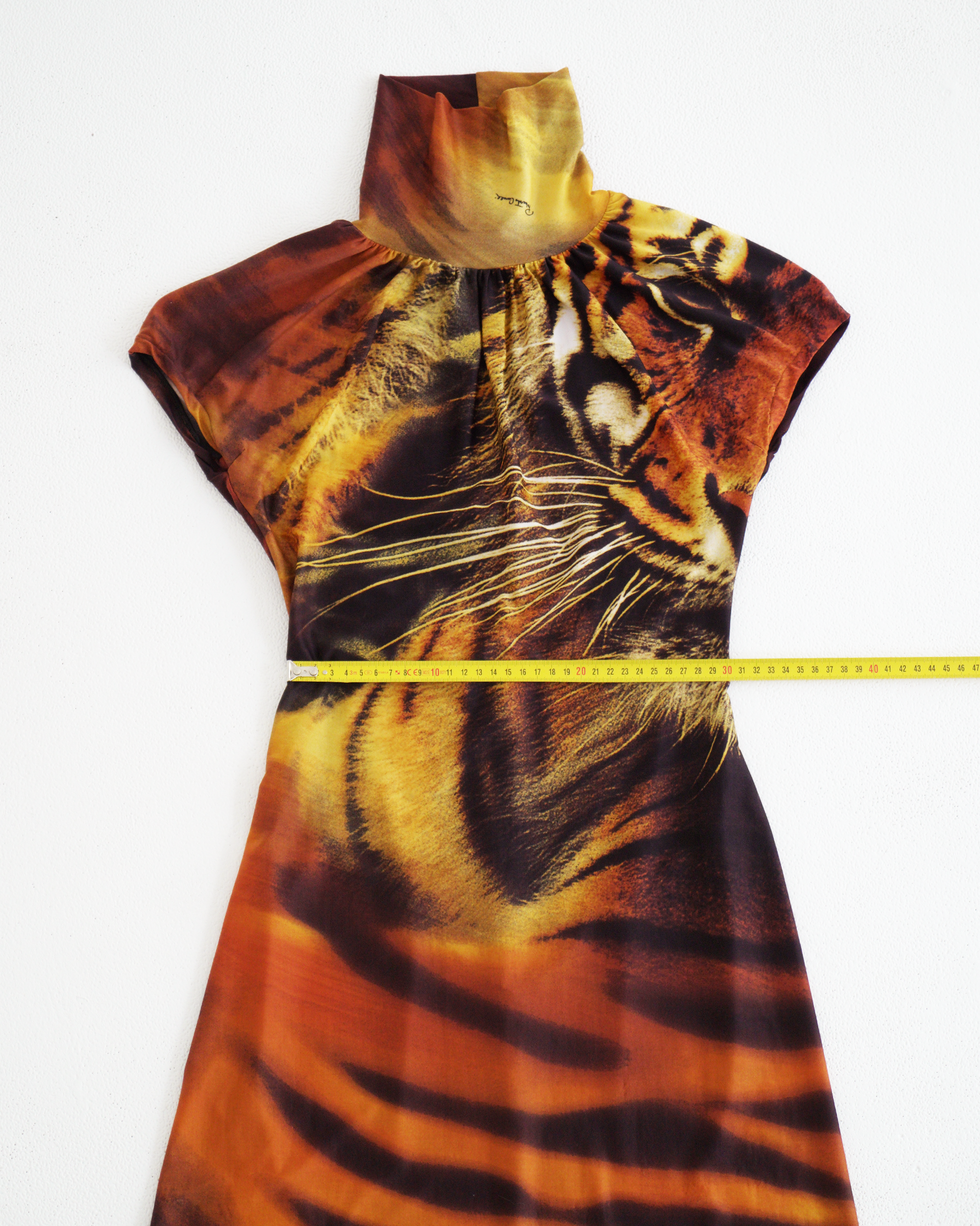 Roberto Cavalli tiger print midi dress