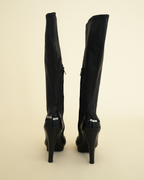 Celine A/W 2008 Brogue Wingtip Knee-High Stiletto Boots