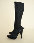 Celine A/W 2008 Brogue Wingtip Knee-High Stiletto Boots