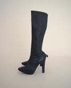 Celine A/W 2008 Brogue Wingtip Knee-High Stiletto Boots