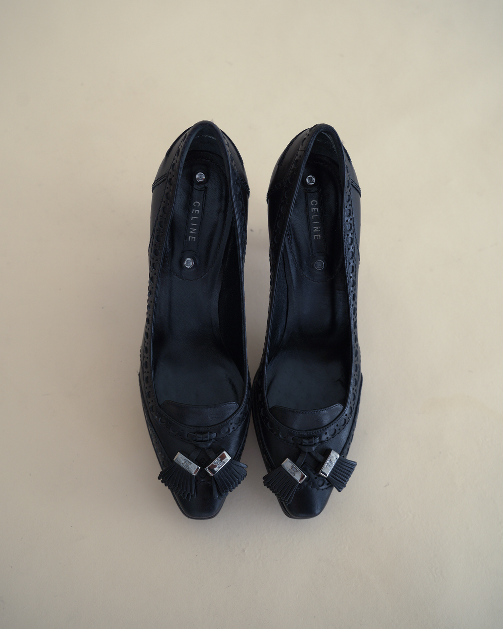 Celine A/W 2008 Platform Kiltie Brogue Pumps