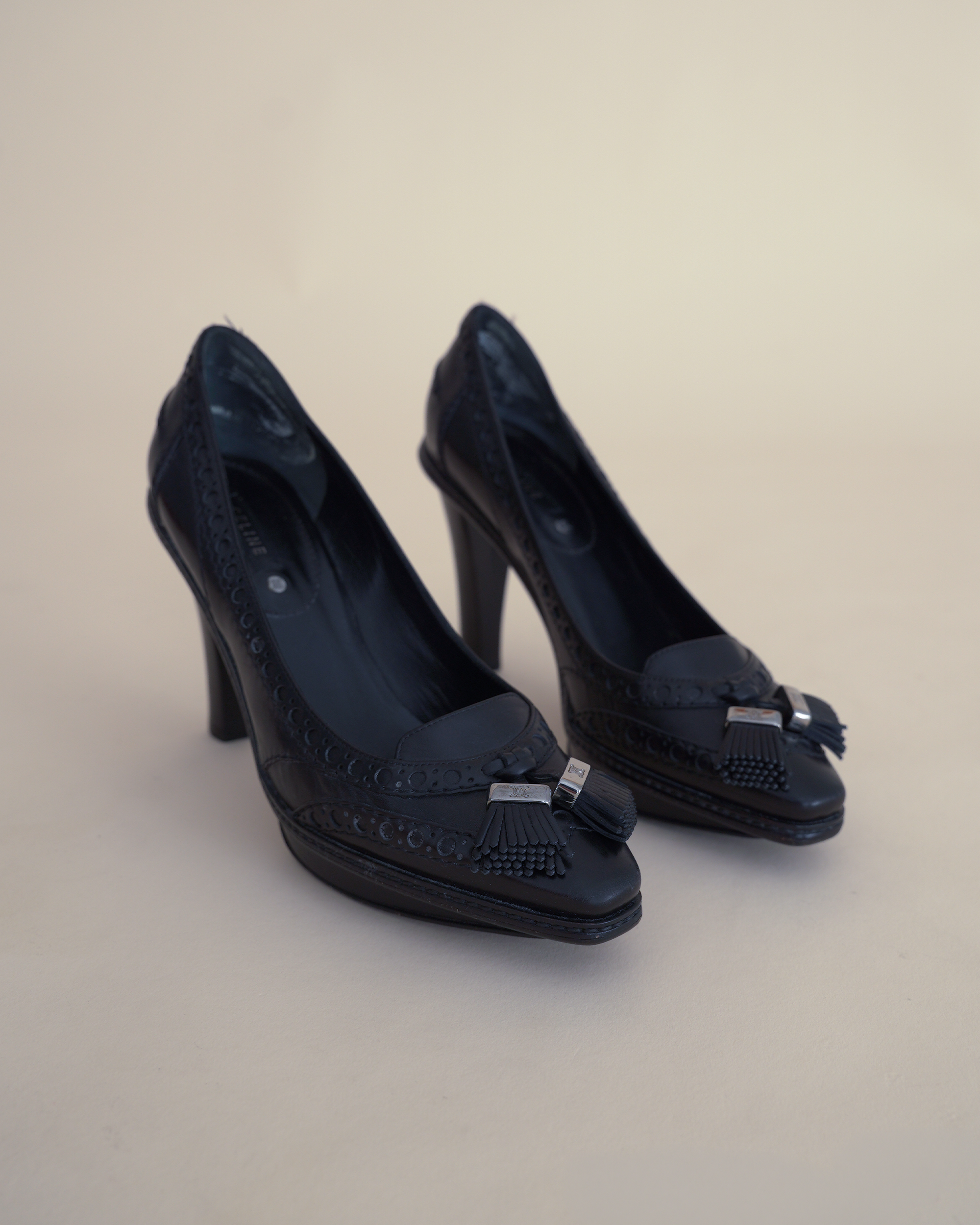 Celine A/W 2008 Platform Kiltie Brogue Pumps