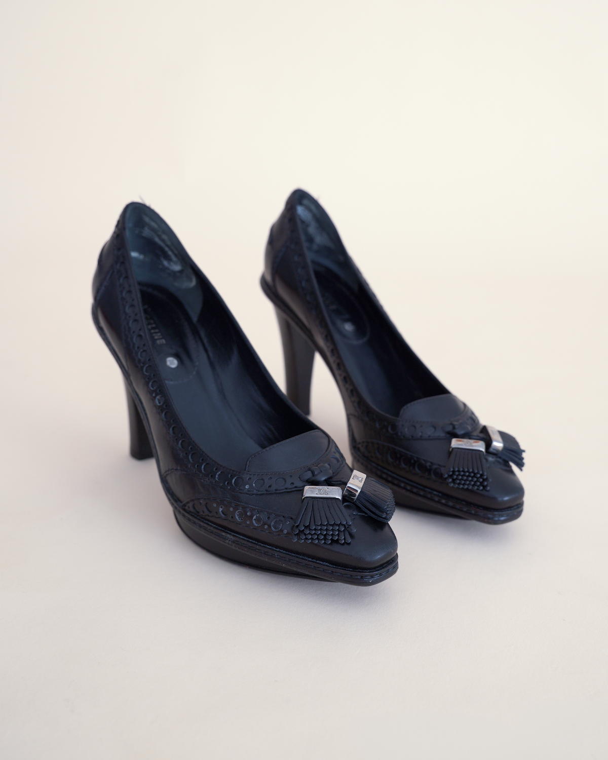 Celine A/W 2008 Platform Kiltie Brogue Pumps