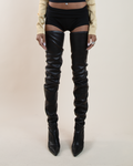 Chanel AW 2005 Thigh-High Leather Boots