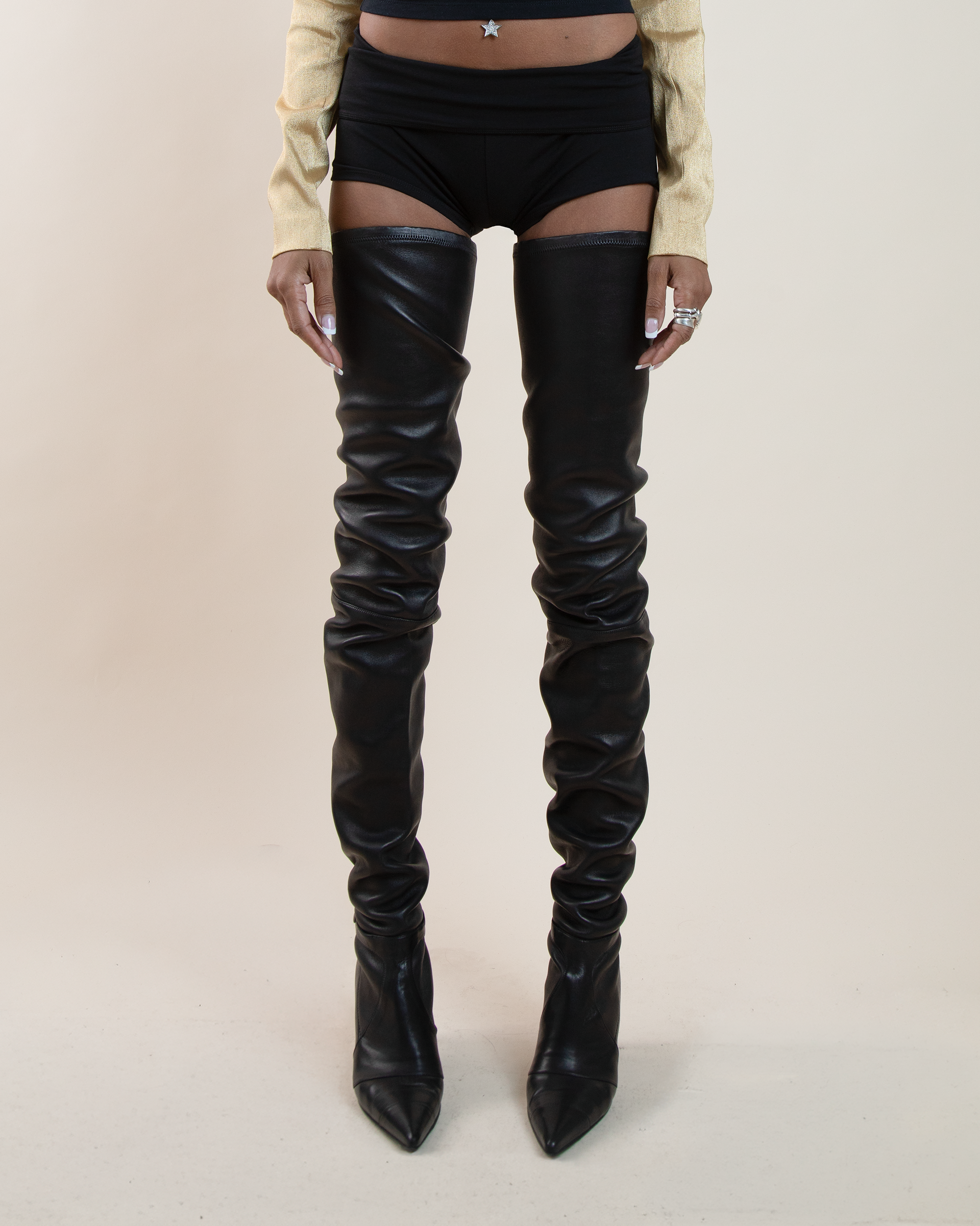 Chanel AW 2005 "The Devil Wears Prada" Thigh-High Leather Boots