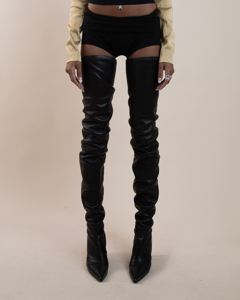 Chanel AW 2005 "The Devil Wears Prada" Thigh-High Leather Boots