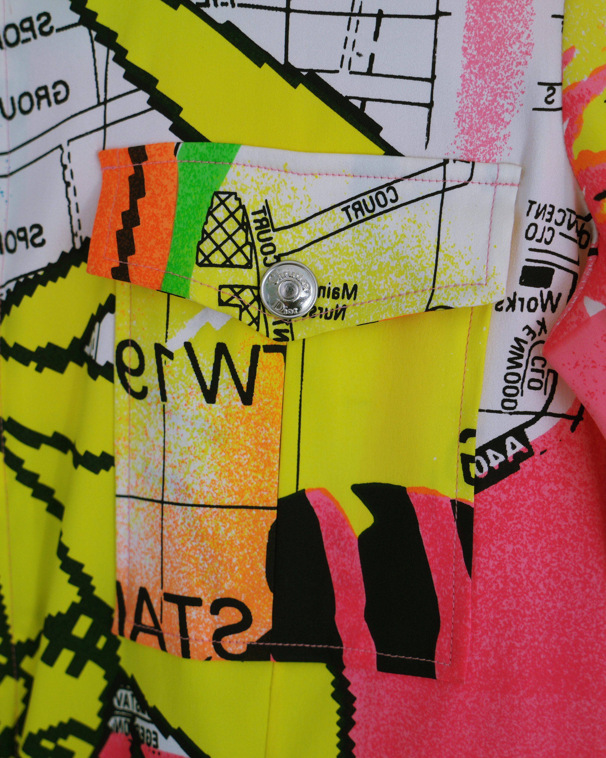 Christian Dior Boutique A/W 2001 "London Street Map" jacket