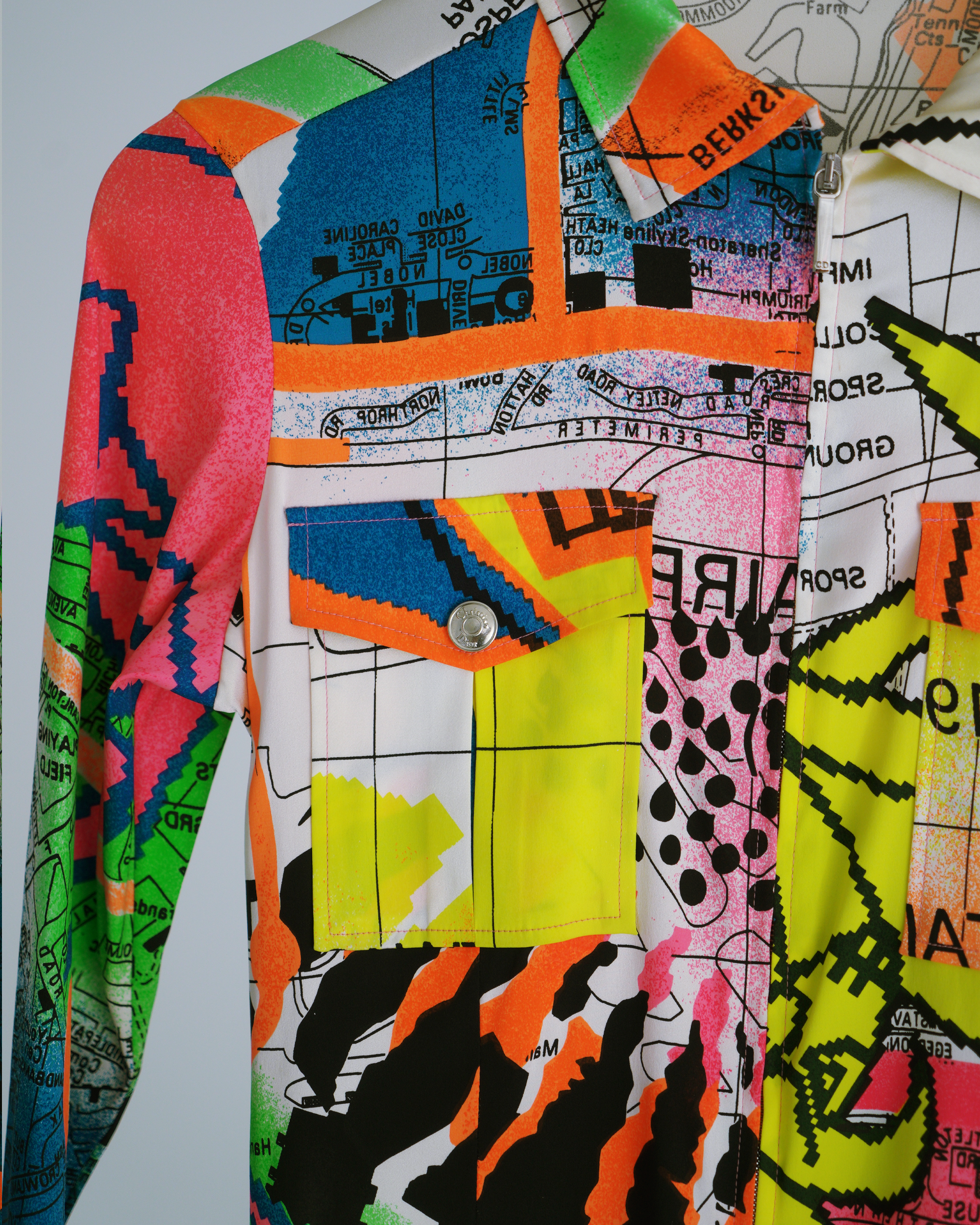 Christian Dior Boutique A/W 2001 "London Street Map" jacket
