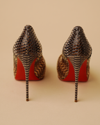 Christian Louboutin "Suellena" Python Platform Pumps